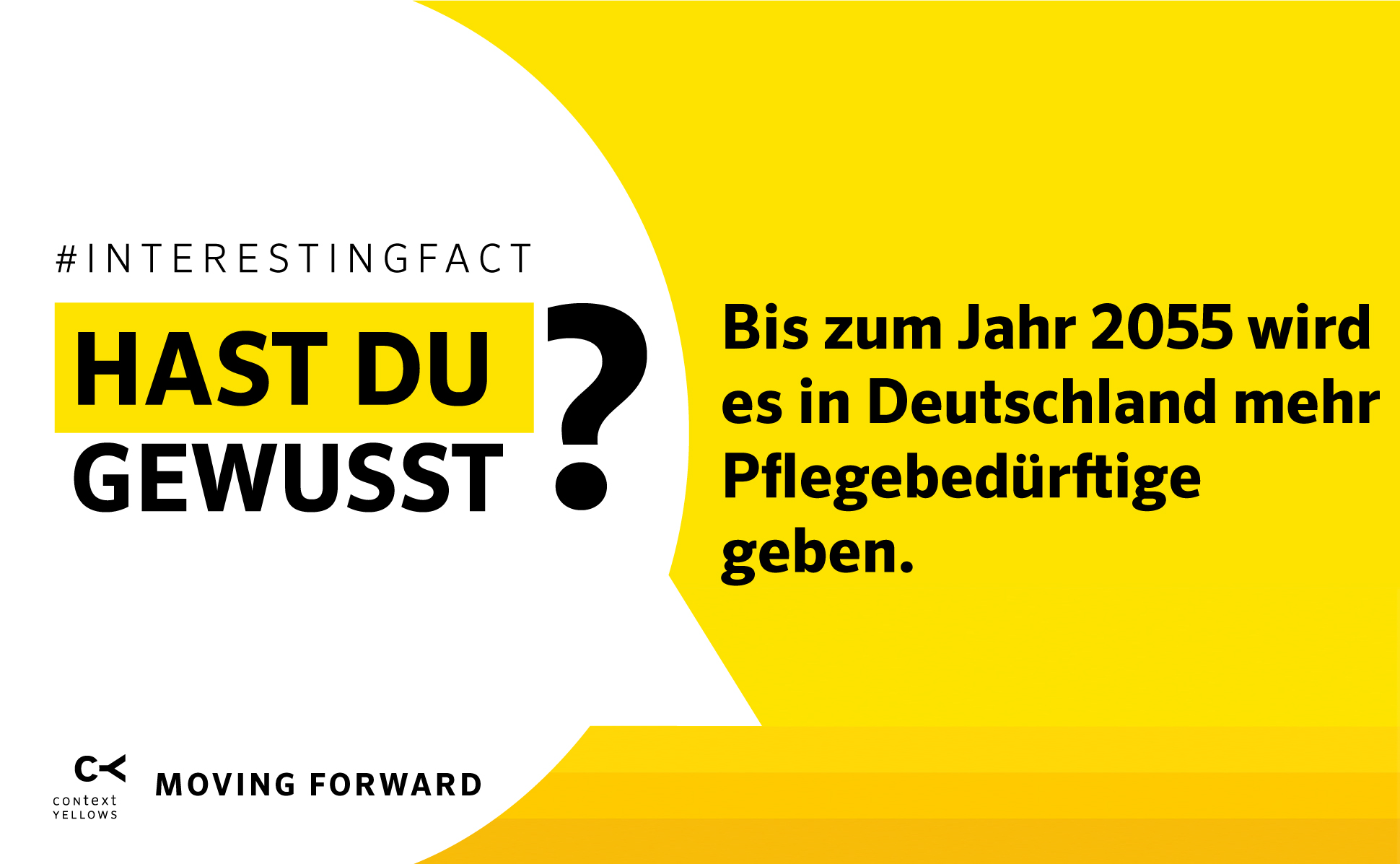 Hast du gewusst? Bis zum Jahr 2055 wird es in Deutschland mehr Pflegebedürftige geben